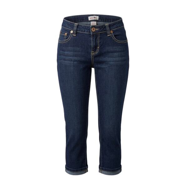 Jake Jeans Denim - Jake Girls Dark Wash Stretch Denim Cropped Jeans Size 9
